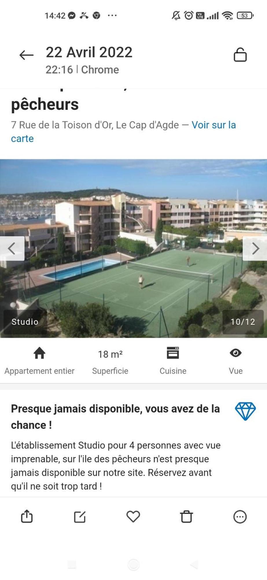 Studio cabine Vue Mer île des Pêcheurs cap d'Agde Exterior foto